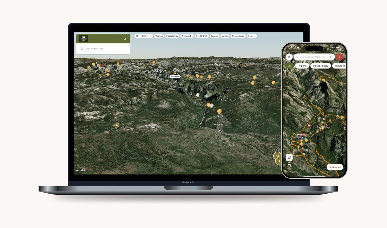 Yosemite / Mariposa County results on Wander